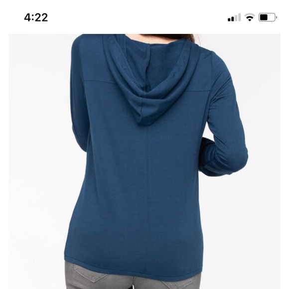 Ricki’s Long Sleeve Bubble Hem Hoodie - Picture 3 of 9